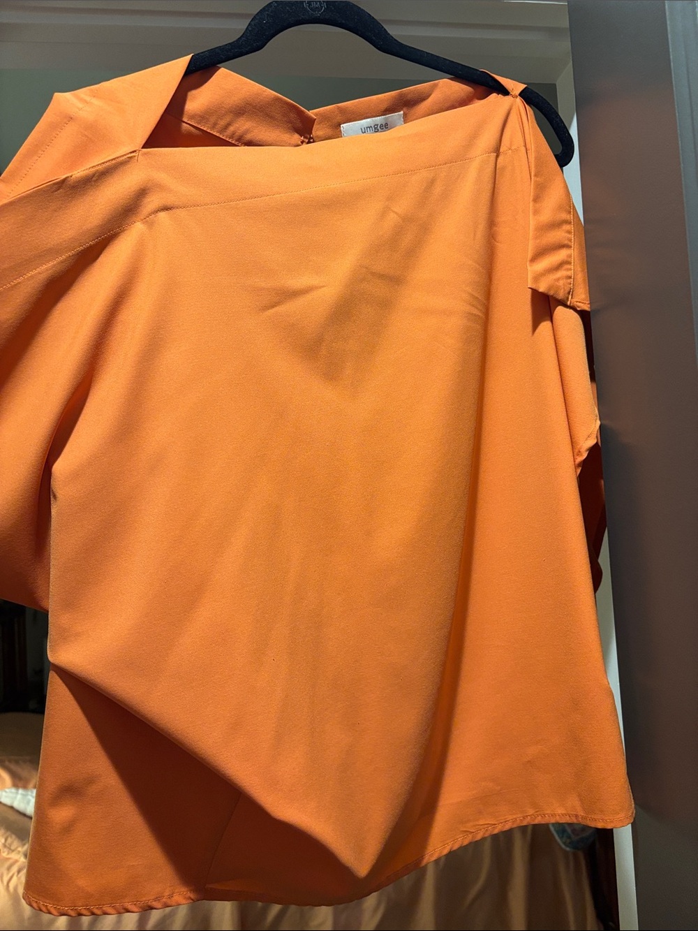 Umgee Bright Orange Asymmetrical Women's Skirt